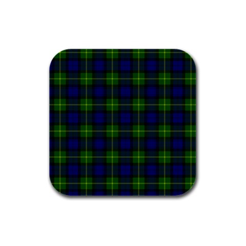 Gordon Tartan Rubber Square Coaster (4 pack) from ArtsNow.com Front