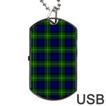 Gordon Tartan Dog Tag USB Flash (Two Sides)