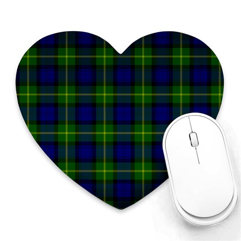 Gordon Tartan Heart Mousepad from ArtsNow.com Front