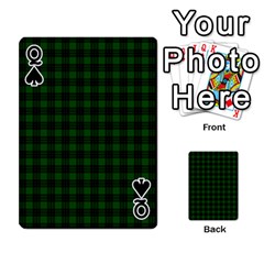 Queen Graham Tartan Playing Cards 54 Designs from ArtsNow.com Front - SpadeQ