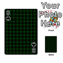 Graham Tartan Playing Cards 54 Designs from ArtsNow.com Front - Club8