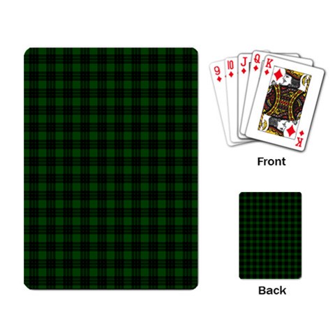 Graham Tartan Playing Cards Single Design from ArtsNow.com Back