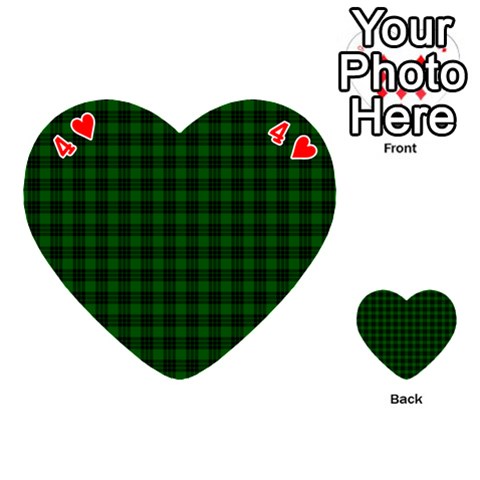 Graham Tartan Playing Cards 54 (Heart) from ArtsNow.com Front - Heart4