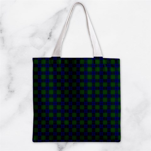 Johnston Tartan Zipper Grocery Tote Bag from ArtsNow.com Front