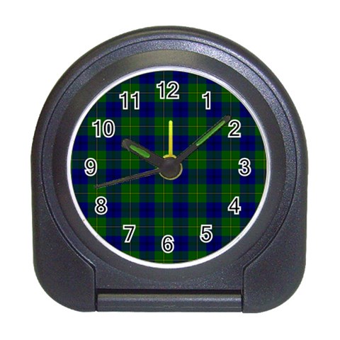 Johnston Tartan Desk Alarm Clock from ArtsNow.com Front