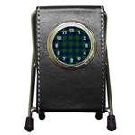 Johnston Tartan Pen Holder Desk Clock