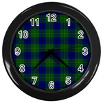 Johnston Tartan Wall Clock (Black)