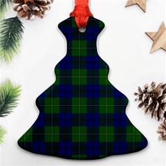 Johnston Tartan Christmas Tree Ornament (Two Sides) from ArtsNow.com Front