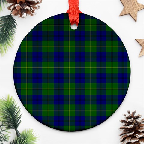 Johnston Tartan Ornament (Round) from ArtsNow.com Front