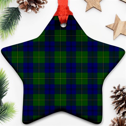 Johnston Tartan Ornament (Star) from ArtsNow.com Front