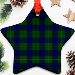 Johnston Tartan Star Ornament (Two Sides) from ArtsNow.com Back