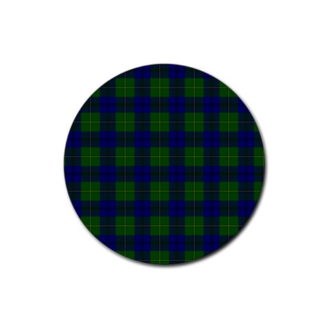 Johnston Tartan Rubber Round Coaster (4 pack) from ArtsNow.com Front