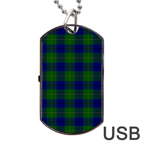 Johnston Tartan Dog Tag USB Flash (One Side) from ArtsNow.com Front