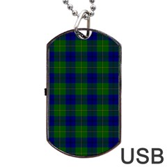 Johnston Tartan Dog Tag USB Flash (Two Sides) from ArtsNow.com Front