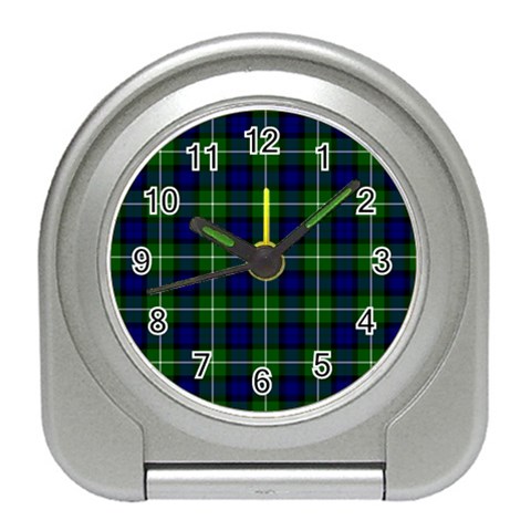 Lamont Tartan Desk Alarm Clock from ArtsNow.com Front