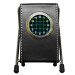 Lamont Tartan Pen Holder Desk Clock