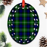 Lamont Tartan Ornament (Bell) Ornament (Oval Filigree)