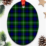 Lamont Tartan Ornament (Oval)