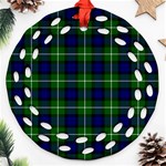 Lamont Tartan Ornament (Round Filigree)