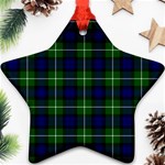 Lamont Tartan Star Ornament (Two Sides)