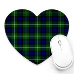 Lamont Tartan Heart Mousepad