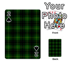 MacArthur Tartan Playing Cards 54 Designs from ArtsNow.com Front - Spade2