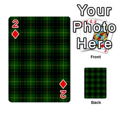 MacArthur Tartan Playing Cards 54 Designs from ArtsNow.com Front - Diamond2