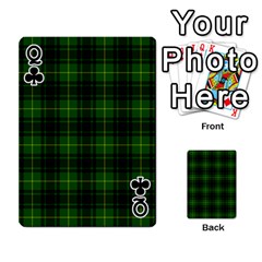 Queen MacArthur Tartan Playing Cards 54 Designs from ArtsNow.com Front - ClubQ