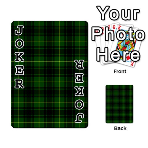 MacArthur Tartan Playing Cards 54 Designs from ArtsNow.com Front - Joker1