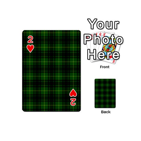 MacArthur Tartan Playing Cards 54 (Mini) from ArtsNow.com Front - Heart2