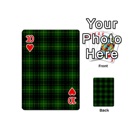 MacArthur Tartan Playing Cards 54 (Mini) from ArtsNow.com Front - Heart10