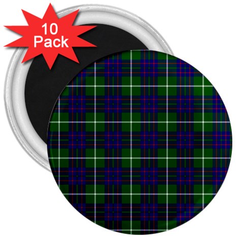 MacIntyre Tartan 3  Magnet (10 pack) from ArtsNow.com Front