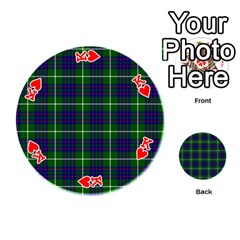 King MacIntyre Tartan Playing Cards 54 (Round) from ArtsNow.com Front - HeartK