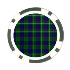 MacIntyre Tartan Poker Chip Card Guard from ArtsNow.com Front