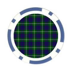 MacIntyre Tartan Poker Chip Card Guard from ArtsNow.com Front