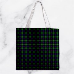 Sutherland Tartan Zipper Grocery Tote Bag from ArtsNow.com Back