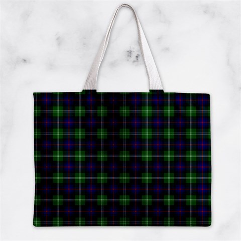 Sutherland Tartan Zipper Mini Tote Bag from ArtsNow.com Back