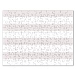 Horizontal Stripes - White and Pastel Pink Jigsaw Puzzle (Rectangular)