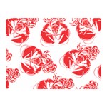 lobster print  Double Sided Flano Blanket (Mini)