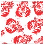 lobster print  Large Satin Scarf (Square)