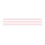 Horizontal Stripes - White and Pale Pink Flano Scarf (Mini)