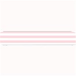 Horizontal Stripes - White and Pale Pink Small Bar Mat