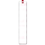 Horizontal Stripes - White and Pale Pink Large Book Mark