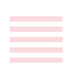 Horizontal Stripes - White and Pale Pink Greeting Card 5  x 7 