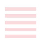 Horizontal Stripes - White and Pale Pink Greeting Card 4.5  x 6 