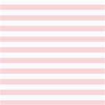 Horizontal Stripes - White and Pale Pink ScrapBook Page 8  x 8 