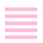 Horizontal Stripes - White and Cotton Candy Pink Greeting Card 4.5  x 6 