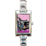 Delorean Rectangle Italian Charm Watch