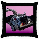 Delorean Throw Pillow Case (Black)