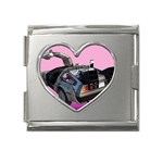 Delorean Mega Link Heart Italian Charm (18mm)